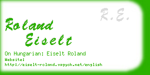 roland eiselt business card